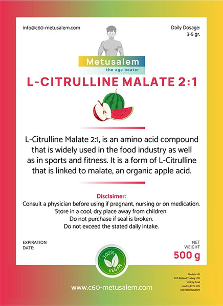 L-Citrullina Malato 2:1 - 500g